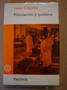 Libros de segunda mano: Educación y política - Jean Capelle